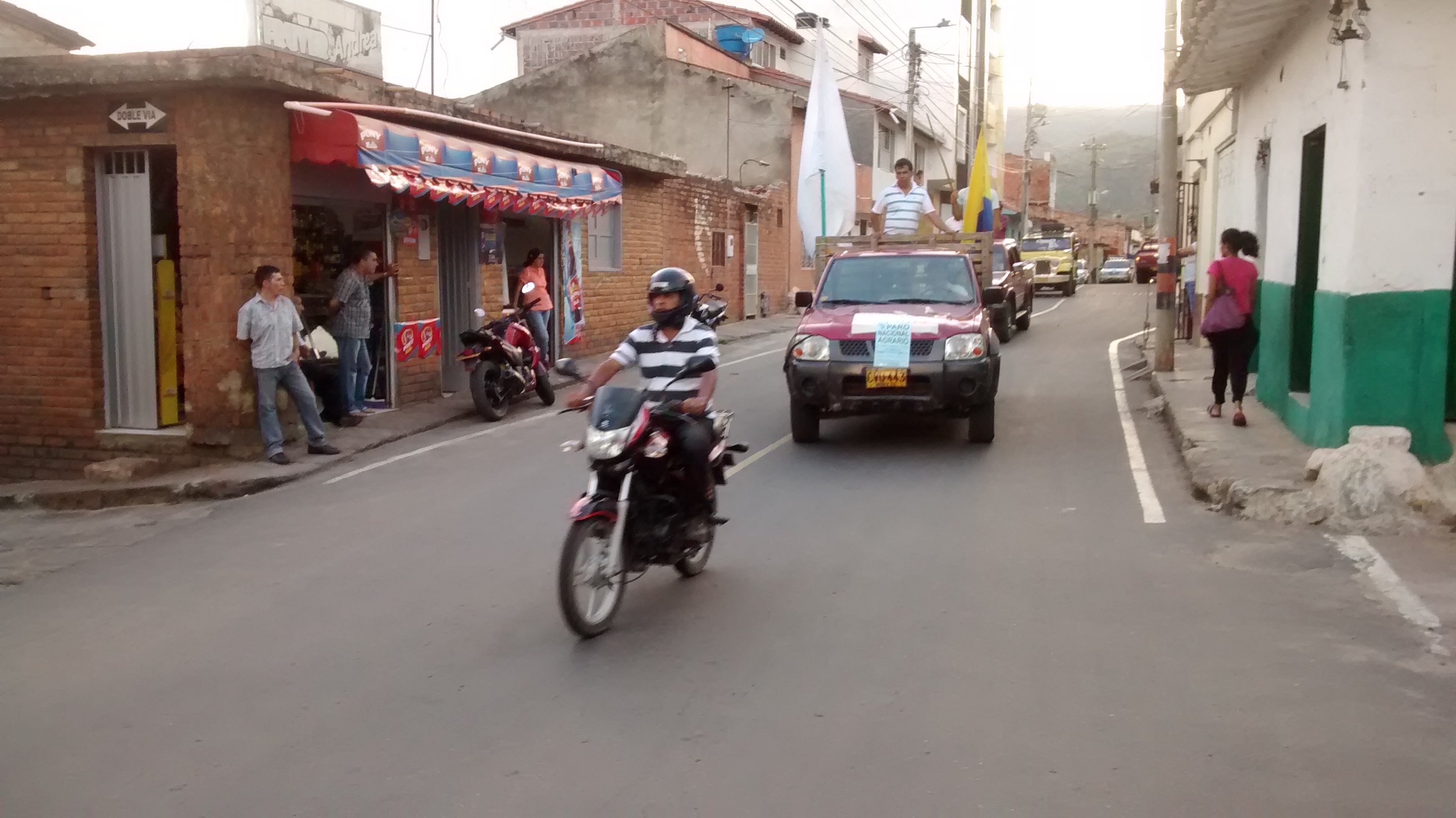 Con Caravana se apoyó el Paro Nacional Agrario