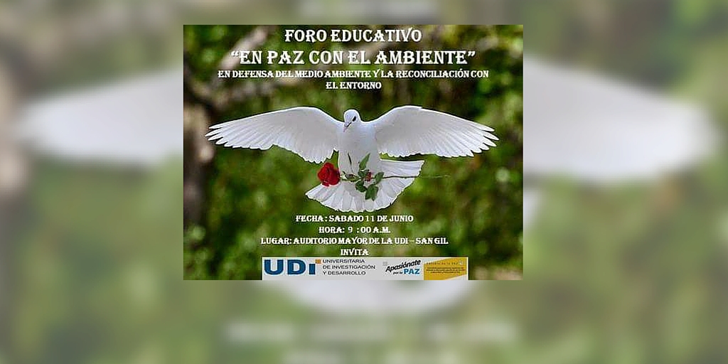 Foro educativo “En Paz Con el Ambiente” en San Gil.