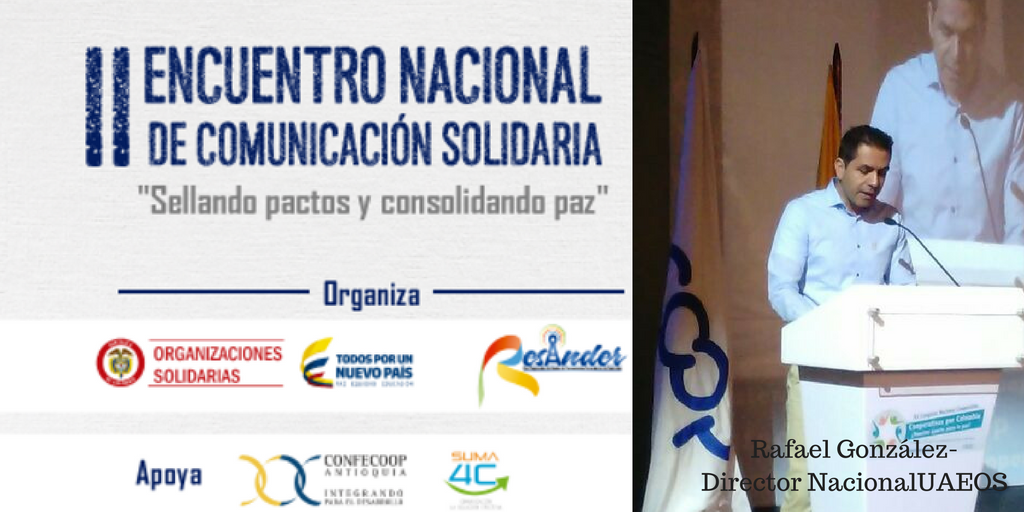 Rafael González, Director de UAEOS invita al Encuentro de comunicación Solidaria.