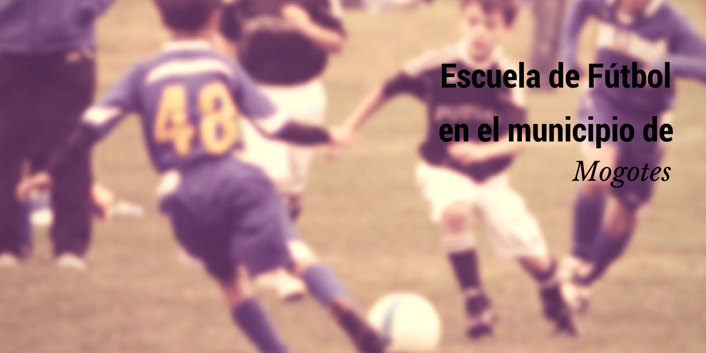 Talento en la escuela de fútbol del municipio de  Mogotes.