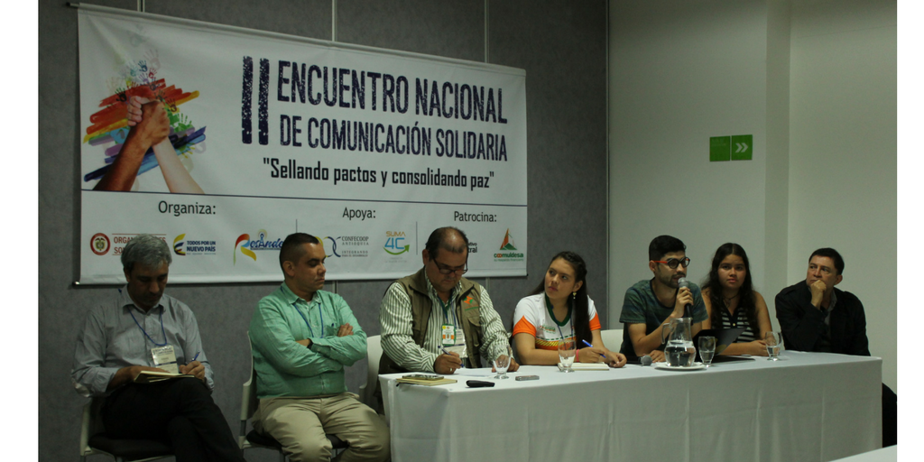 Primera jornada del II Encuentro Nacional de Comunicación Solidaria, en Medellin