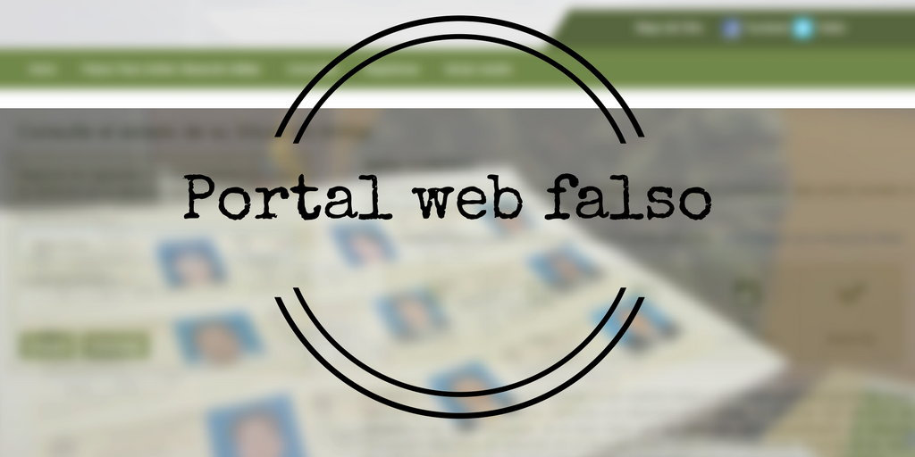 Denuncia de portal web falso para tramites militares.